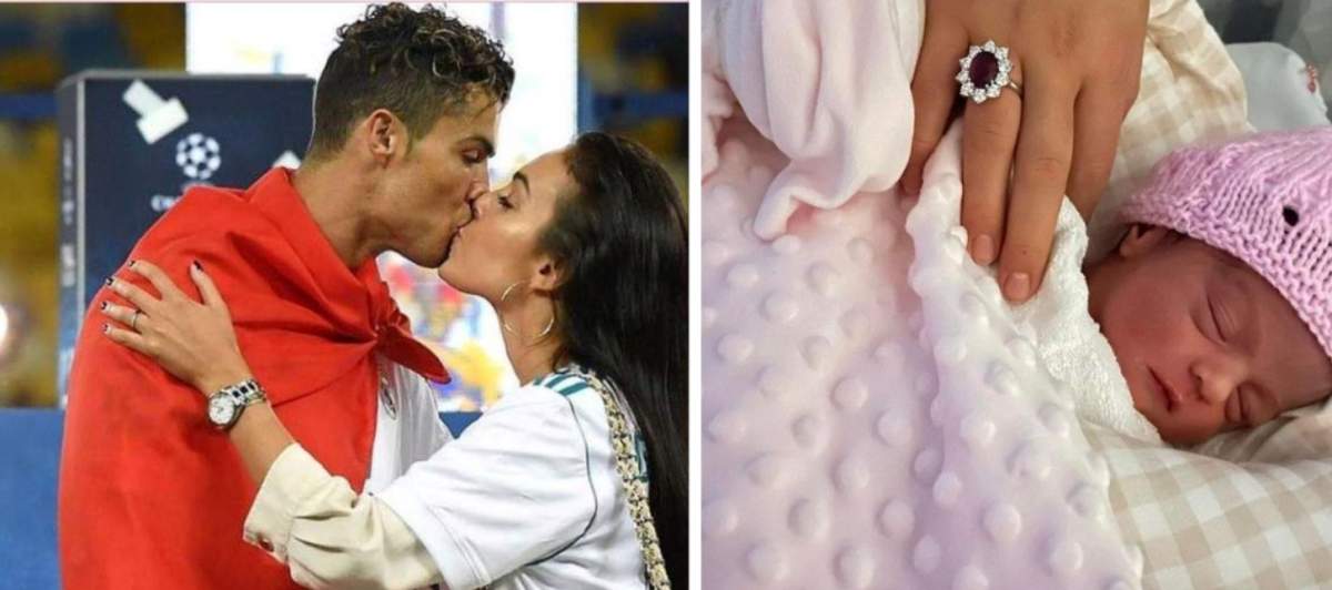 Ce nume special a ales Cristiano Ronaldo pentru fetița lui. Georgina Rodriguez a postat o fotografie emoționantă cu micuța