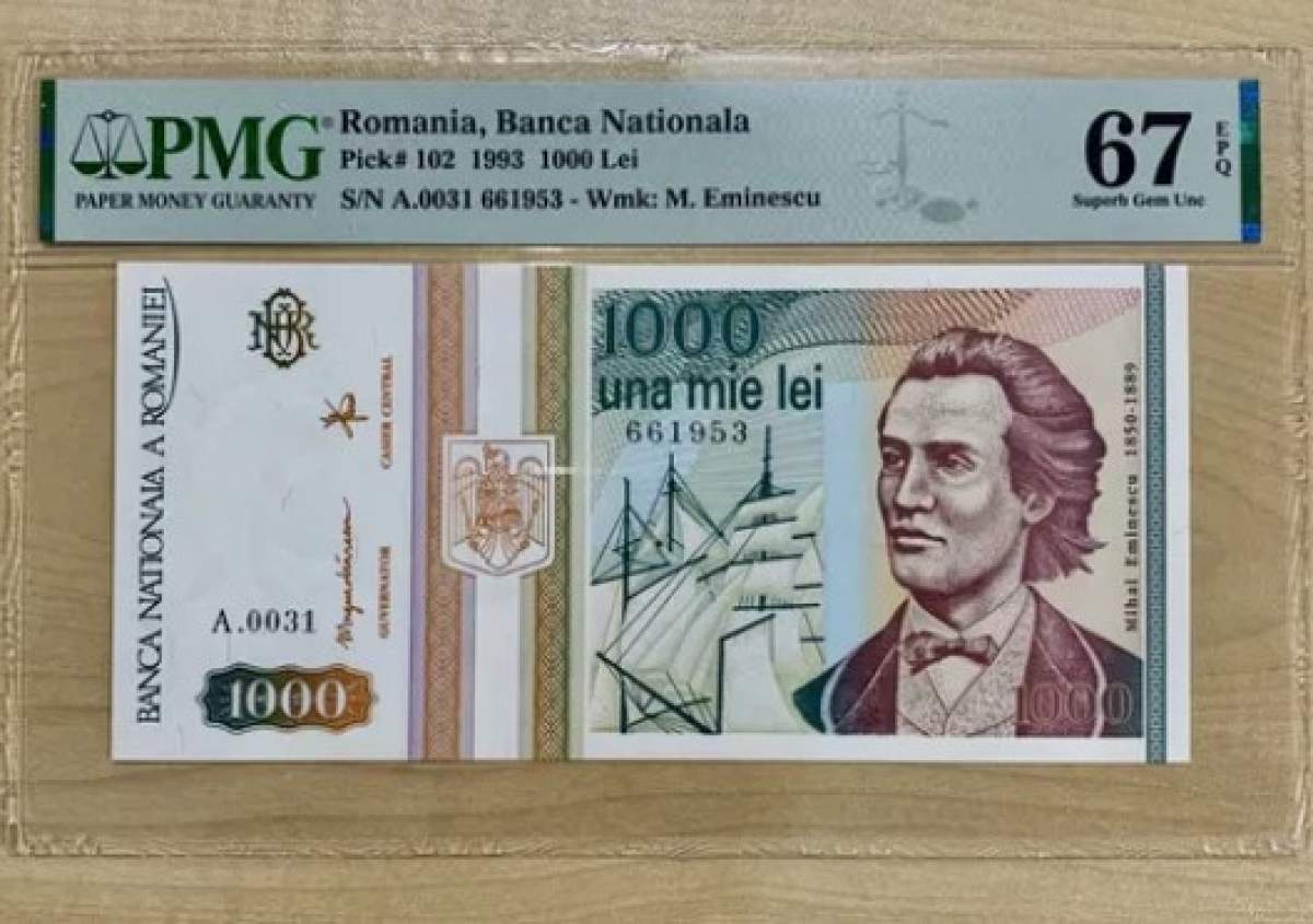 Bancnota de una mie lei