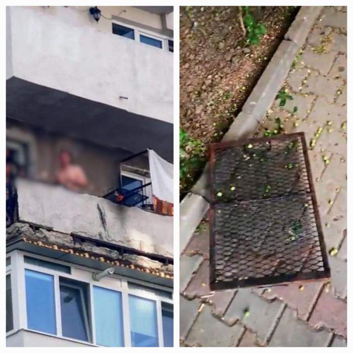 Patru tineri din Focșani au făcut grătar pe balcon, dar l-au scăpat din greşeală de la etajul 8. Ce s-a întâmplat e șocant / FOTO