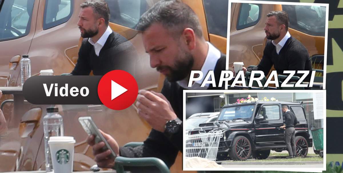 Ce nu face Răzvan Raț pentru o cafea cu prietenii?! Unde și-a parcat fostul fotbalist noul lui bolid de lux / PAPARAZZI