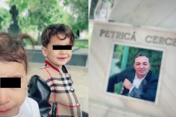 Imagini emoționante surprinse la mormântul lui Petrică Cercel. Nepoții săi au mers să îl viziteze / FOTO