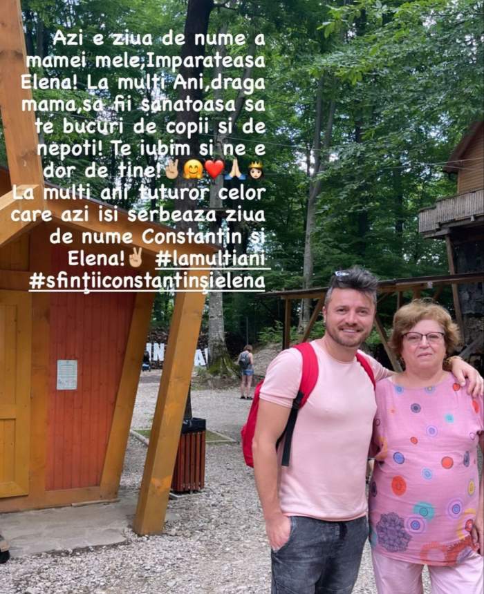 Tavi Clonda, urare emoționantă de ziua de nume a mamei sale! Cum arată cea care i-a dat viață: "Mama mea, Împărăteasa Elena..." / FOTO