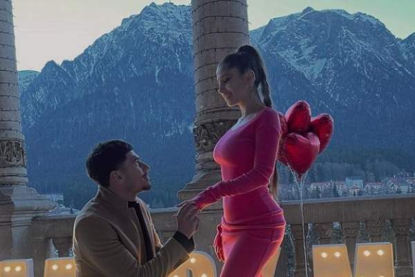 Florinel Coman și-a cerut în căsătorie iubita. Fotbalistul și Ioana Timofeciuc s-au logodit într-un cadru de basm / FOTO
