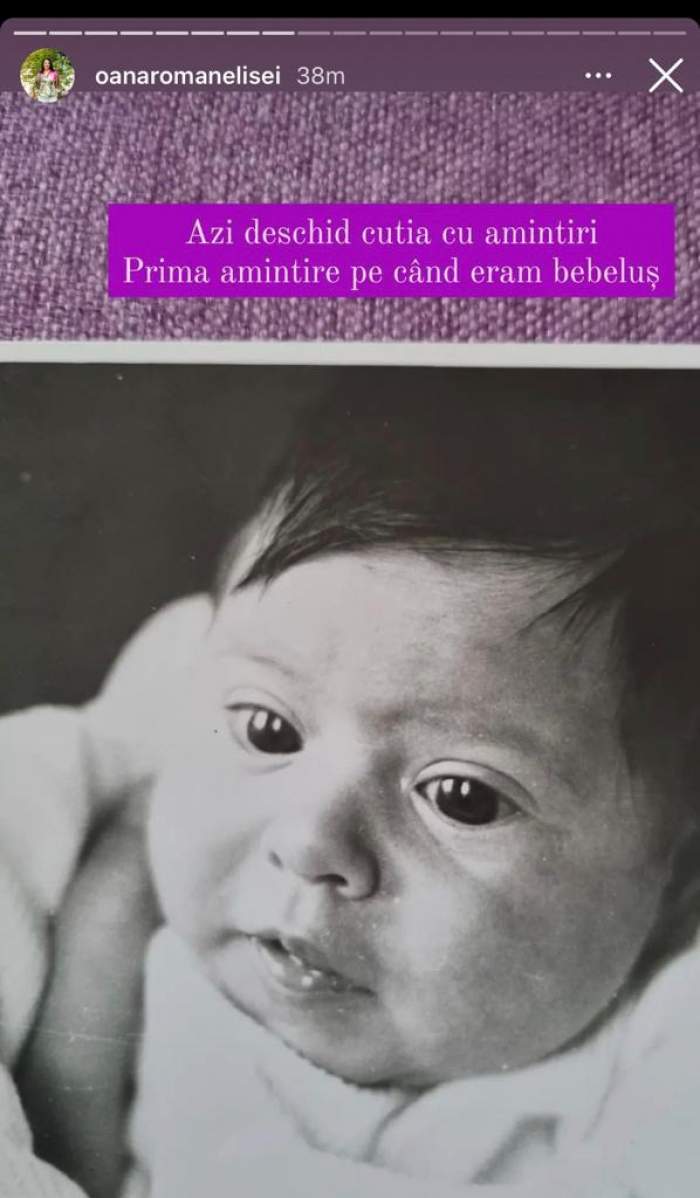 Cum arăta Oana Roman în copilărie. Imagini nemaivăzute cu vedeta: ''Știrbă și liniștită în cei mai frumoși ani...” / FOTO
