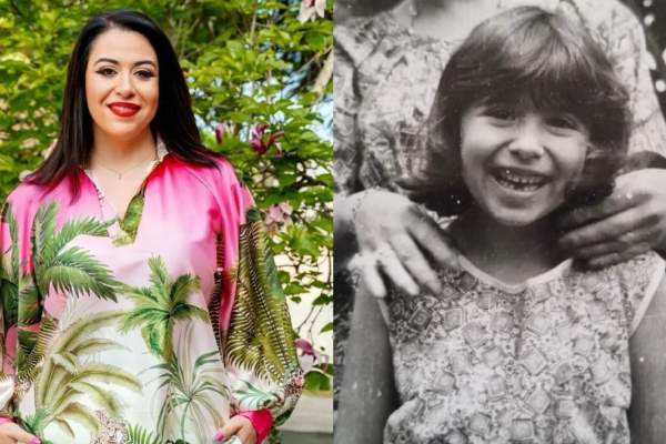 Cum arăta Oana Roman în copilărie. Imagini nemaivăzute cu vedeta: ''Știrbă și liniștită în cei mai frumoși ani...” / FOTO