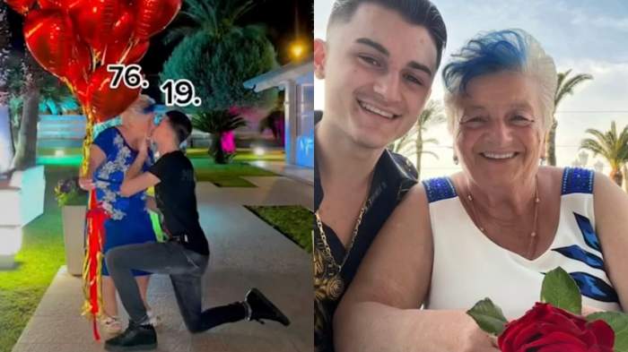 O femeie în vârstă de 76 de ani a fost cerută în căsătorie de iubitul ei de 19 ani. Imaginile au devenit virale pe Tik-Tok / VIDEO