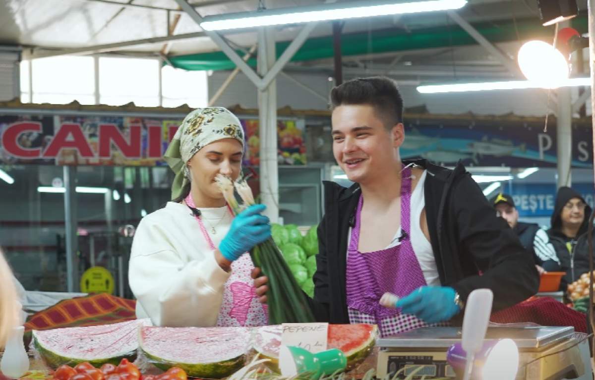 Antonia și Selly, vânzători într-o piață din Capitală. Cum au reacționat trecătorii: ”Cât crezi că sunt cireșele...” / FOTO