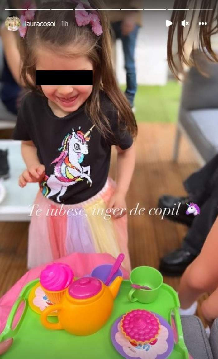 Laura Cosoi își sărbătorește fetița cea mare. Rita urmează să împlinească 4 ani: „Te iubesc, înger de copil” / FOTO