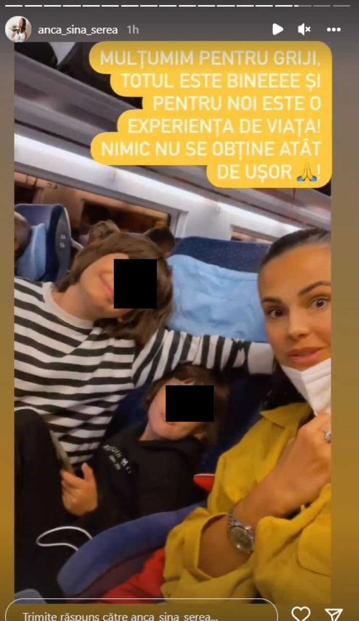 Anca Serea și copiii, călătorie cu trenul până la Paris. Prin ce peripeții au trecut vedeta și cei mici: „Este o experiență de viață” / FOTO