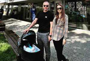 Laurențiu Reghecampf și Corina Caciuc, imagine împreună cu Liam, bebelușul lor!