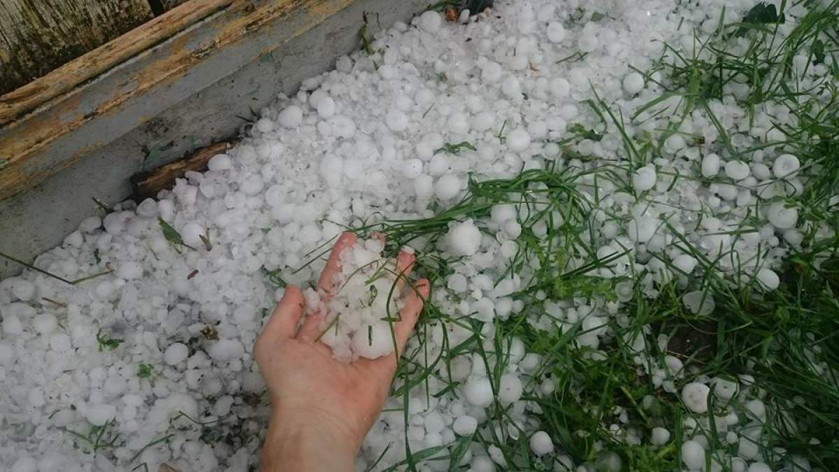 Grindină Cod roșu de ploi și grindină pentru București. Populația a fost avertizată cu mesaje RO-ALERT. Anunț ANM de ultimă oră