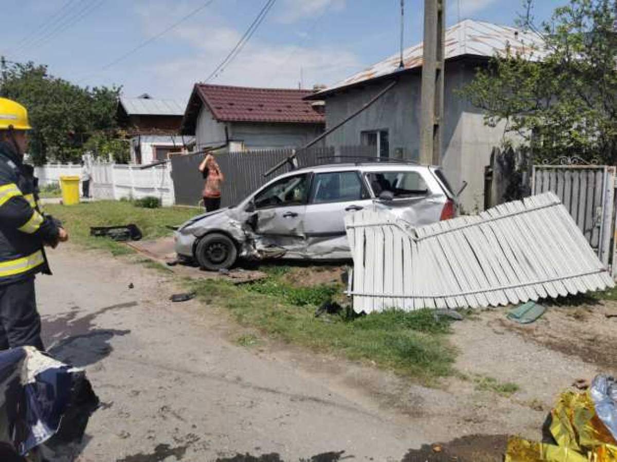 imagine de la locul accidentului din Prahova