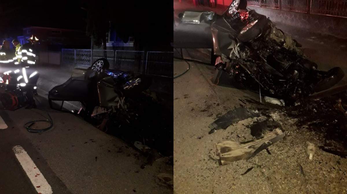 Accident mortal în Bistrița-Năsăud! Șoferul s-a stins din viață, iar o tânără de 19 ani a fost grav rănită / FOTO