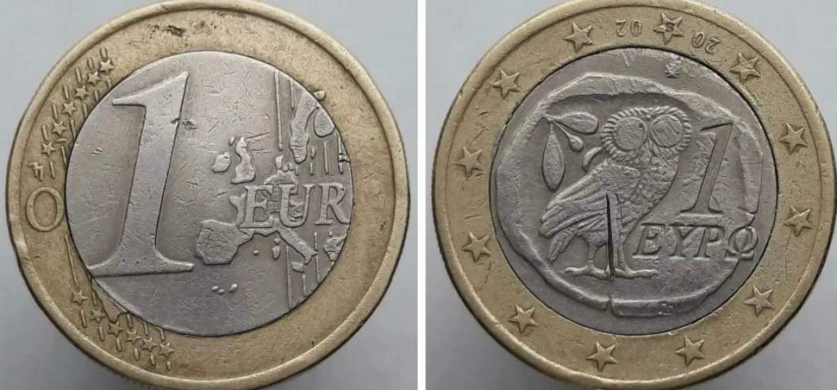 Moneda de 1 euro care se vinde cu 120.000 de lei pe OLX. Dacă o ai acasă, ești norocos!