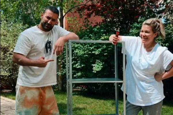 ”Credeam că voi avea o dimineață liniștită”. Cum a surprins-o Smiley pe iubita lui, Gina Pistol, în grădină / FOTO