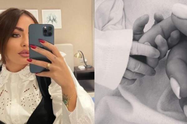 Corina Caciuc, imagine emoționantă cu fiul ei și al lui Laurențiu Reghecampf. Tânăra mămică este în extaz: ”Fericire” / FOTO