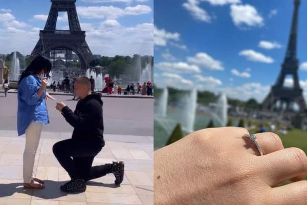 Mihai Zmărăndescu a cerut-o în căsătorie pe partenera lui, Alexandra. Evenimentul a avut loc la Paris / FOTO