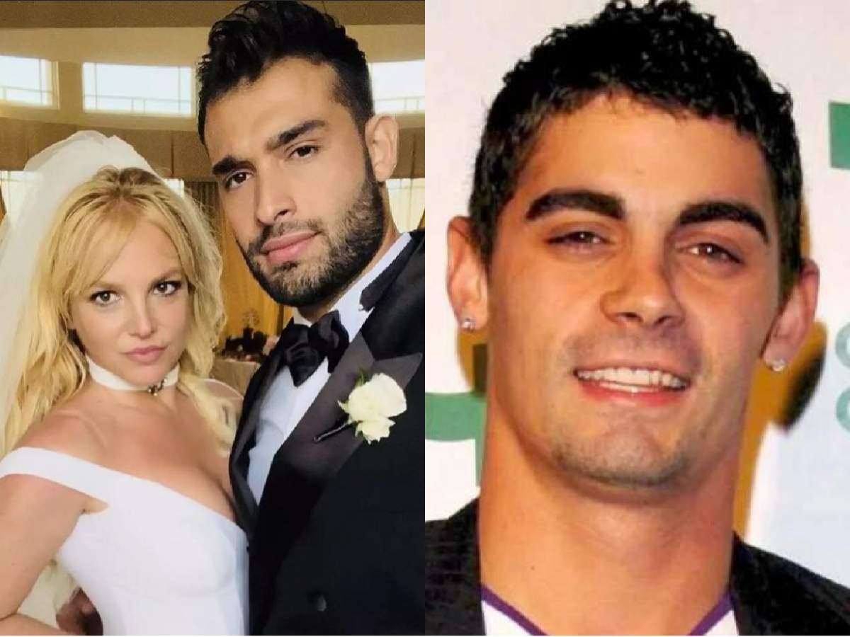 Colaj cu Britney Spears și soțul ei actual alături de o fotografie cu fostul soț