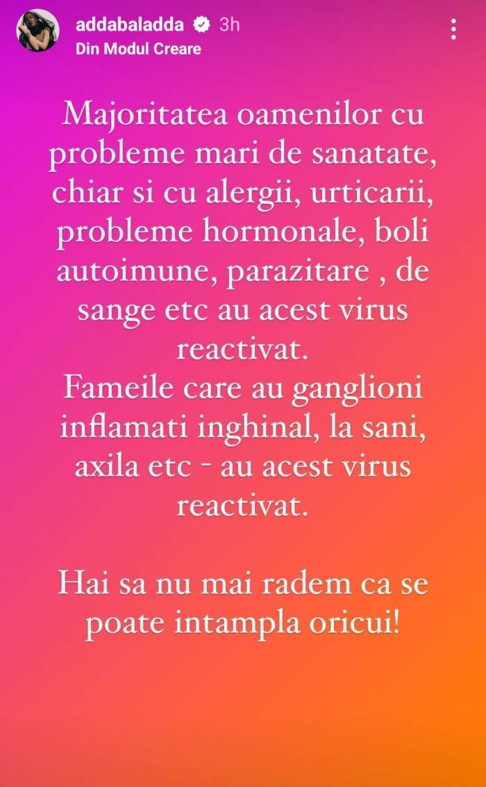 Adda a răbufnit. Ce spune artista despre mononucleoza cronică, afecțiune pe care o are și Justin Bieber: „Hai să nu mai râdem!”