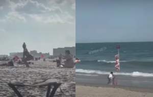 Imagini virale, surprinse pe plajele din Ucraina. Cum se pozează femeile, în timp ce țara este atacată / FOTO