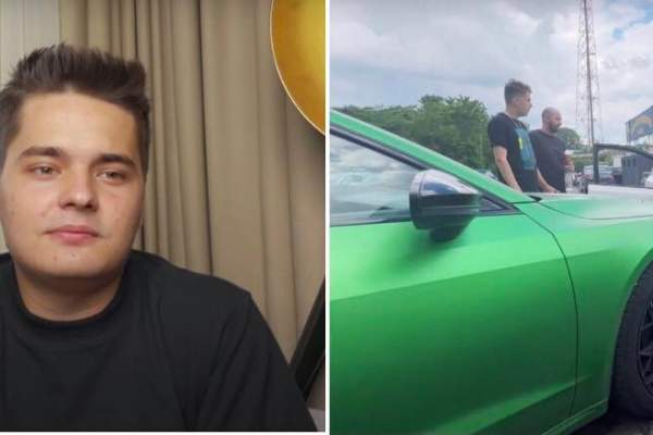 Selly, accident cu patru mașini! Celebrul vlogger, probleme cu legea: „A început să urle” / FOTO