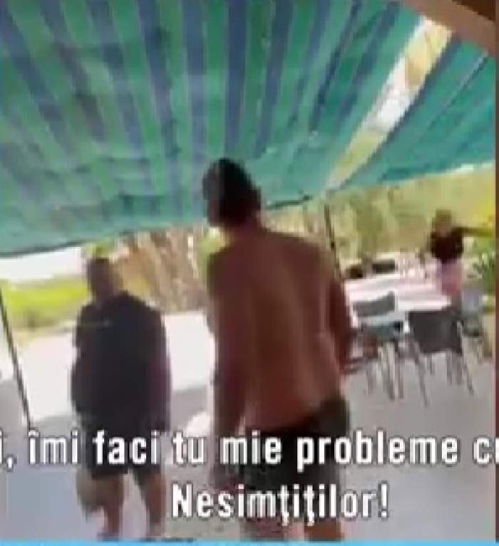 Acces Direct. Imagini-bombă de la scandalul artiștilor la restaurantul din Spania. Bianca Pop, înarmată cu o mătură: ”Ești o sărăcie”