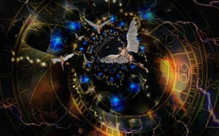 reprezentare grafica a semnelor zodiacale cu îngeri