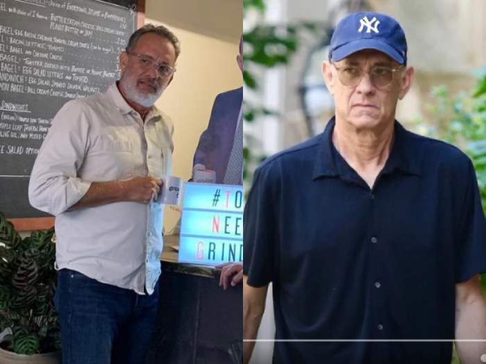 Tom Hanks, înainte și acum