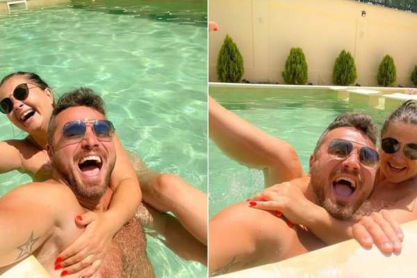 "Vine bebe 3!". Gabriela Cristea și Tavi Clonda, anunț chiar din piscină. Anca Ciota a reacționat imediat / FOTO