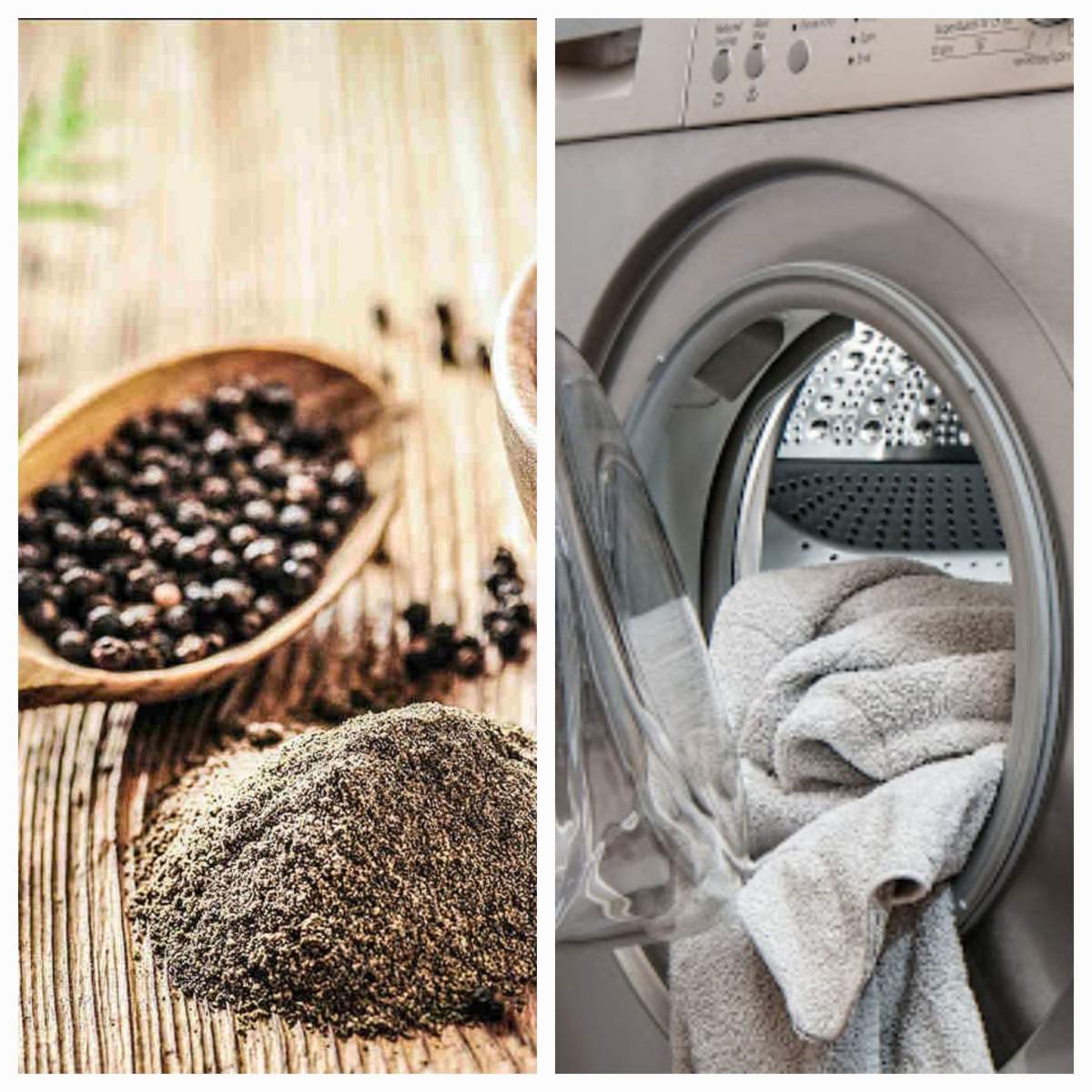 Ce se întâmplă dacă pui piper negru în mașina de spălat. Un truc util pentru gospodine