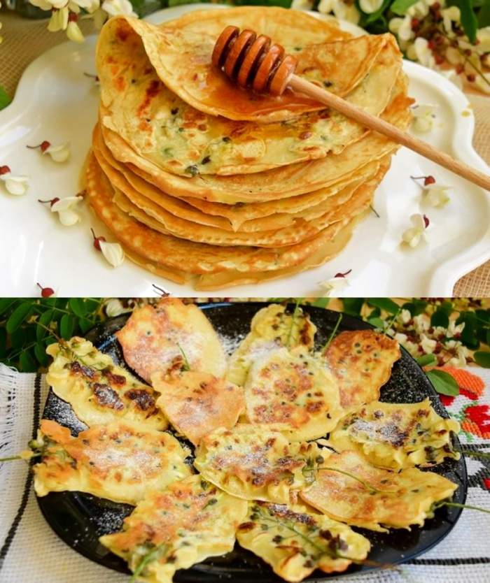 Rețetă de clătite cu flori de soc. Este desertul sezonului