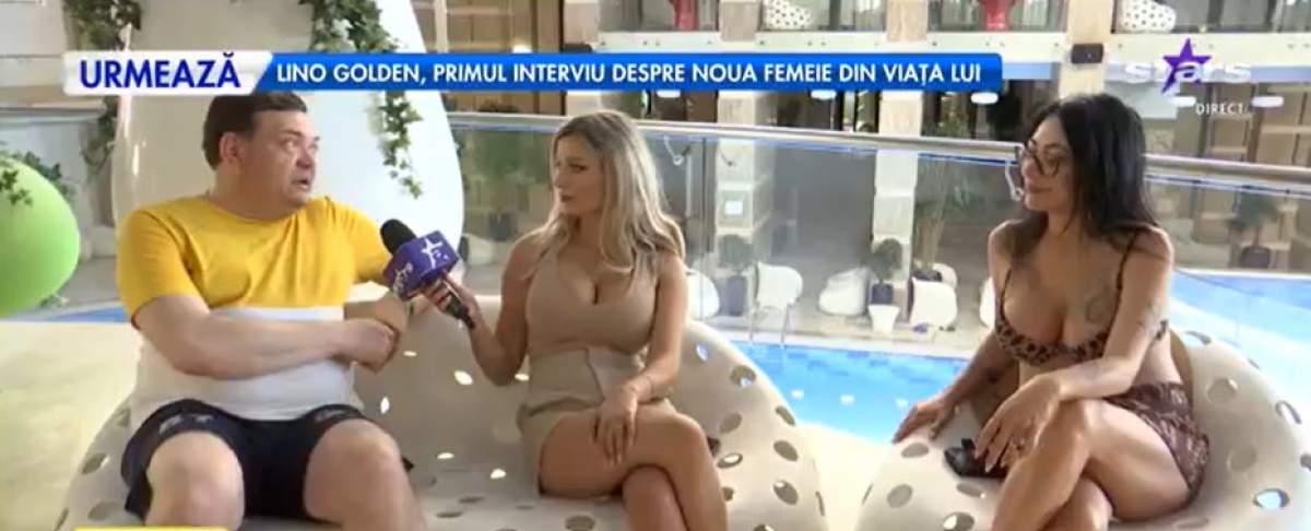 Ioana Popescu și soțul ei, la interviu