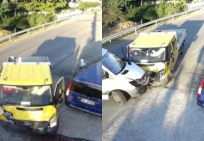 Accident grav pe o şosea din Maramureş! Două autobuze care transportau muncitori s-au ciocnit frontal / FOTO