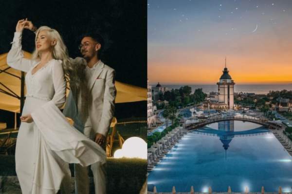 Plaja din Turcia unde Armin Nicoară și Claudia Puican au făcut nunta. Cât costă o noapte de cazare aici / FOTO