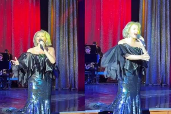 Moment emoționant la concertul Mirelei Vaida de aseară. Spectatorii au amuțit când a început să cânte piesa Laurei Stoica / FOTO