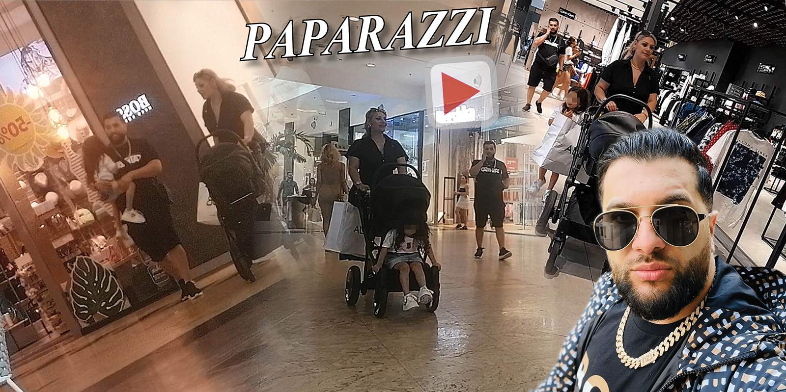 Tzancă Uraganu, momente de panică în mall. Și-a pierdut fetița, iar el și Lambada au căutat-o minute în șir / PAPARAZZI