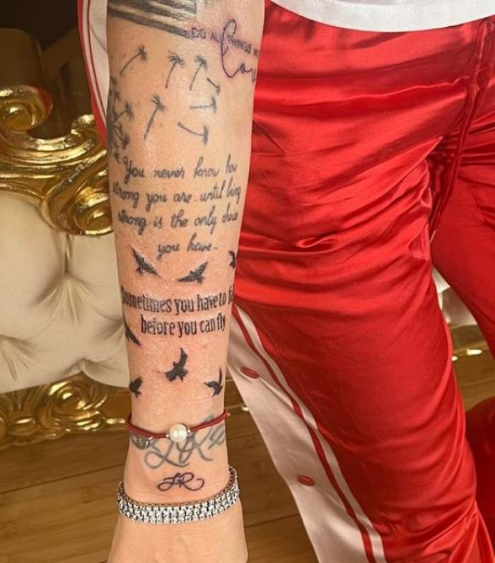 Anamaria Prodan, un nou tatuaj cu inițialele lui Laurențiu Reghecampf. Detaliul care a ridicat semne de întrebare / FOTO