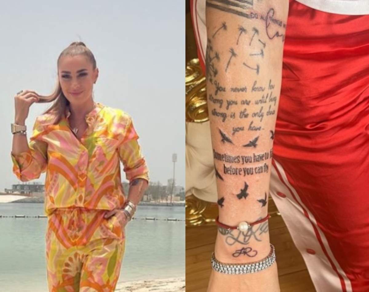 Anamaria Prodan, un nou tatuaj cu inițialele lui Laurențiu Reghecampf. Detaliul care a ridicat semne de întrebare / FOTO