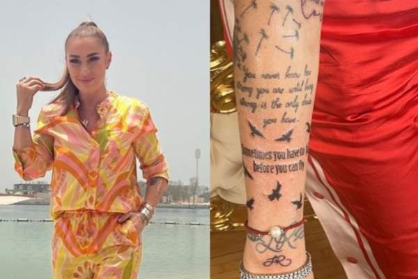 Anamaria Prodan, un nou tatuaj cu inițialele lui Laurențiu Reghecampf. Detaliul care a ridicat semne de întrebare / FOTO