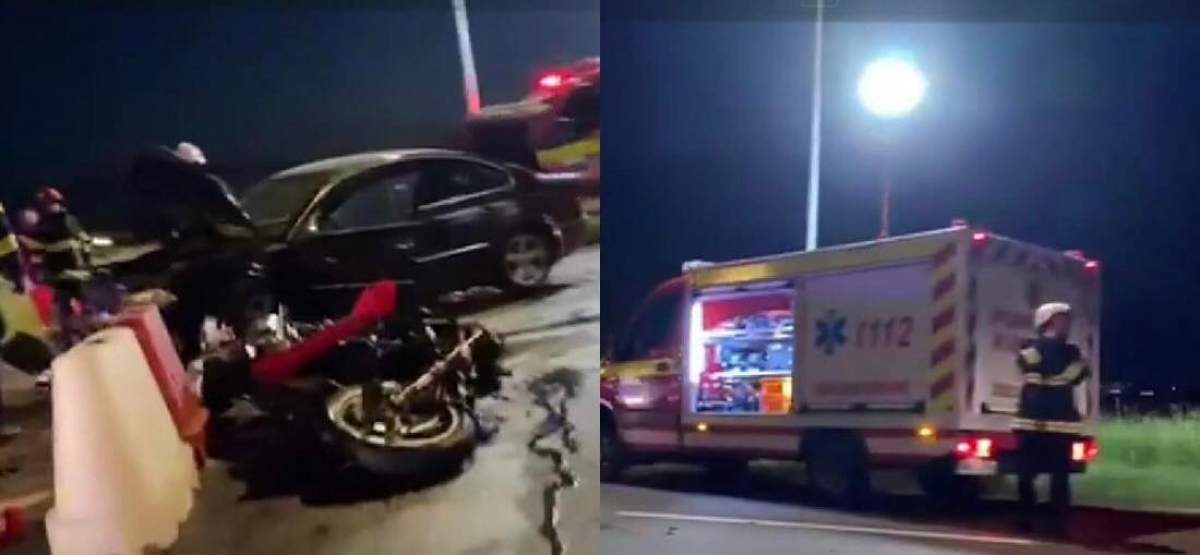 Un tânăr a murit, după ce a intrat cu motocicleta într-un parapet și a fost proiectat într-o mașină, în Ploiești