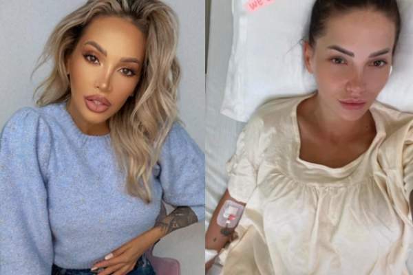 Iulia Sălăgean, pe patul de spital. Fosta soție a lui Alex Bodi s-a afișat cu branula la mână / FOTO
