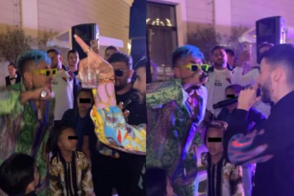 Alex Velea și cei doi copii ai săi, show total la ziua Alinei Marymar. Nici Florin Salam și Roxana nu au lipsit de la eveniment / FOTO