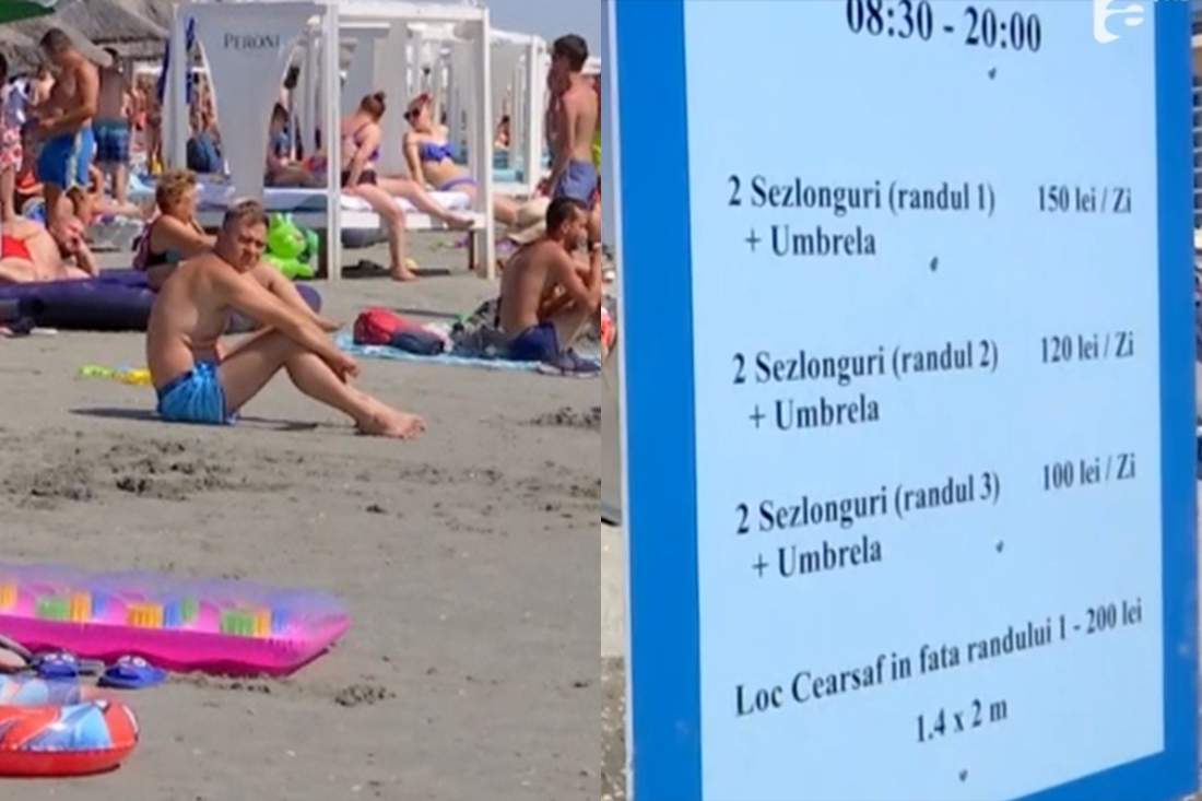 Taxa cerută pe plaja din Năvodari dacă vrei să stai pe cearșaf
