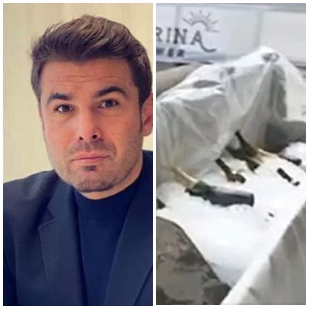 Plaja din România unde Adrian Mutu a băut șampanie din excavator. Imagini de la petrecerea monstru care a uluit internetul