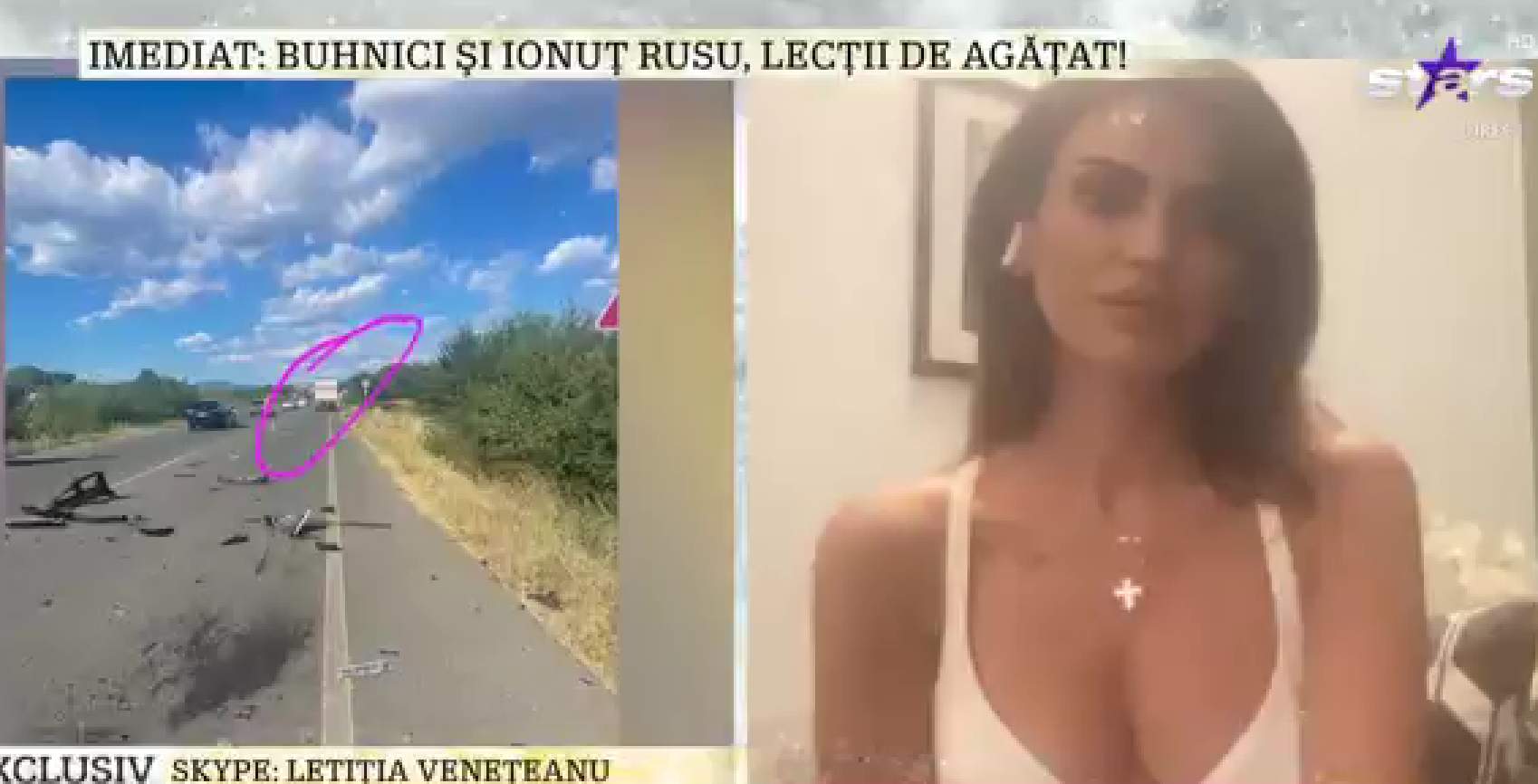 Letiția Venețeanu, coinvolta in un incidente stradale in Italia. La modella racconta in esclusiva all’Xtra Night Show: “Mi sono svegliata con un camion davanti a me”