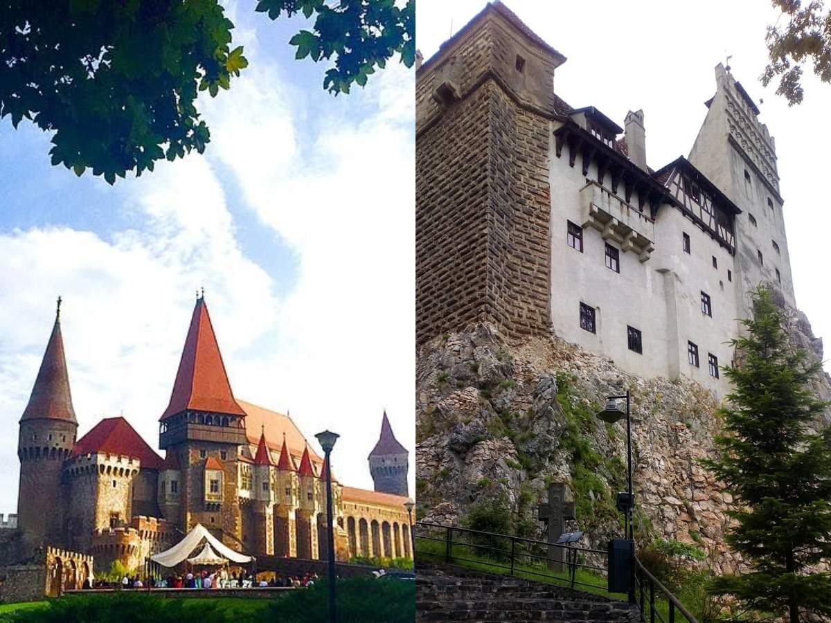 Castelul Bran  și castelul Corvinilor