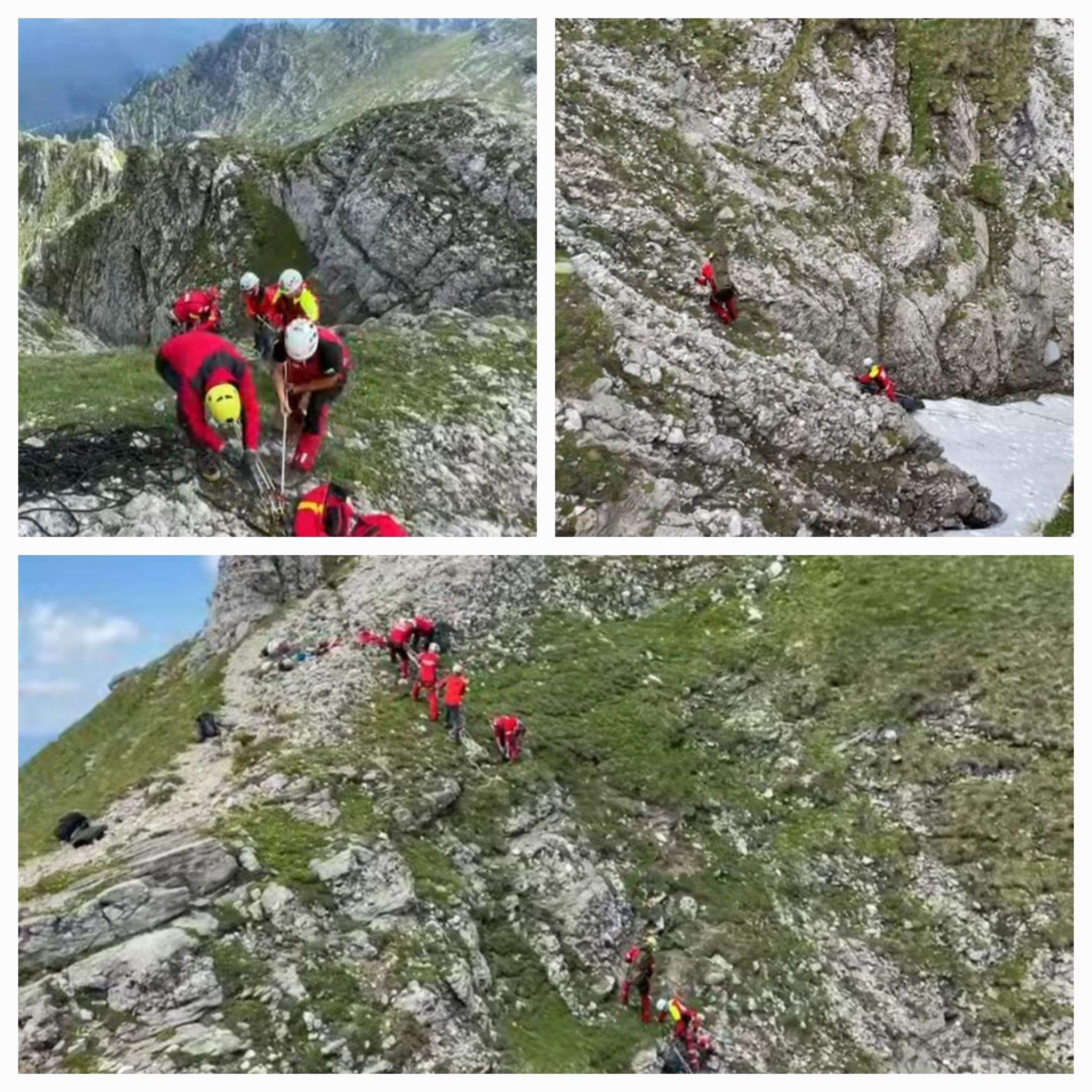 Turistul care a murit ieri, în Masivul Bucegi, era portughez. Bărbatul a rămas în urmă, să facă poze, atunci când a fost lovit de fulger / FOTO