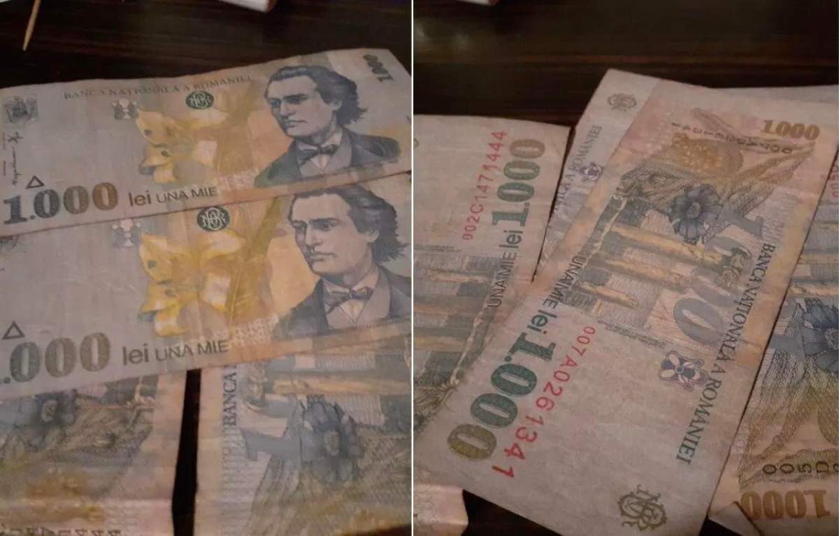 Banconta de 1000 de lei, cu chipul lui Mihai Eminescu Banconta de 1000 de lei, cu chipul lui Mihai Eminescu
