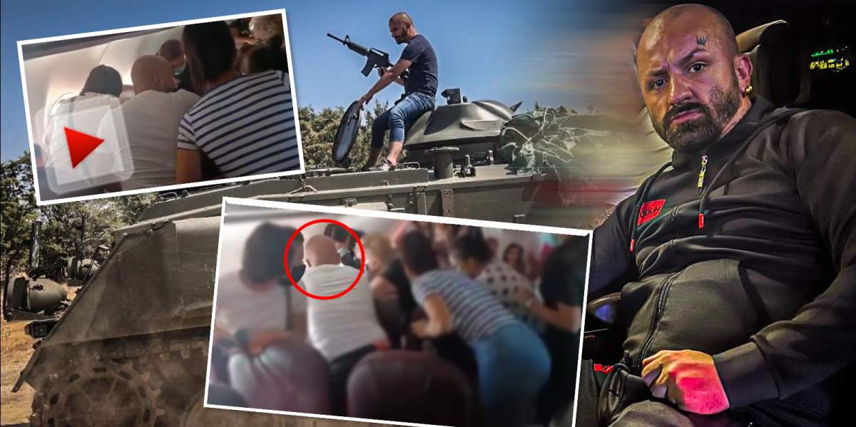 VIDEO / „Interlopul cu tanc”, scene de coșmar în avion / „Am crezut că moare în mâinile mele!” / Totul a fost filmat