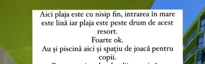 Plaja cu nisip fin din România, unde Georgiana Lobonț se află în vacanță. Artista filmează și un nou videoclip aici / FOTO